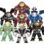 7pcs Big Hulkbuster MK39 Iron Patriot Minifigures Lego Compatible Iron