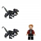 Owen Grady Velociraptor Minifigures Lego Compatible Jurassic World 3 S