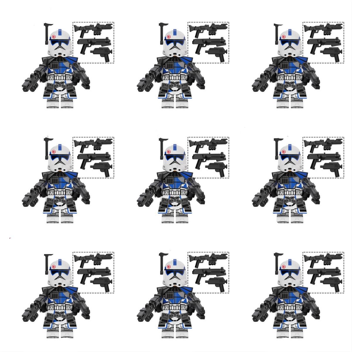 9pcs Kix Clone Trooper Minifigures Lego Compatible Clone Trooper Sets