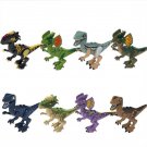 Dilophosaurus VS Velociraptor Minifigures Lego Compatible Jurassic Wor