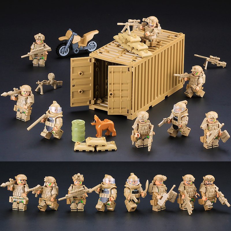 Special Police Port Harbor Commando Unit Minifigures Lego Compatible S