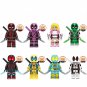 Greenpool Gwenpool Yellow Deadpool Blue Deadpool Minifigures Lego Comp