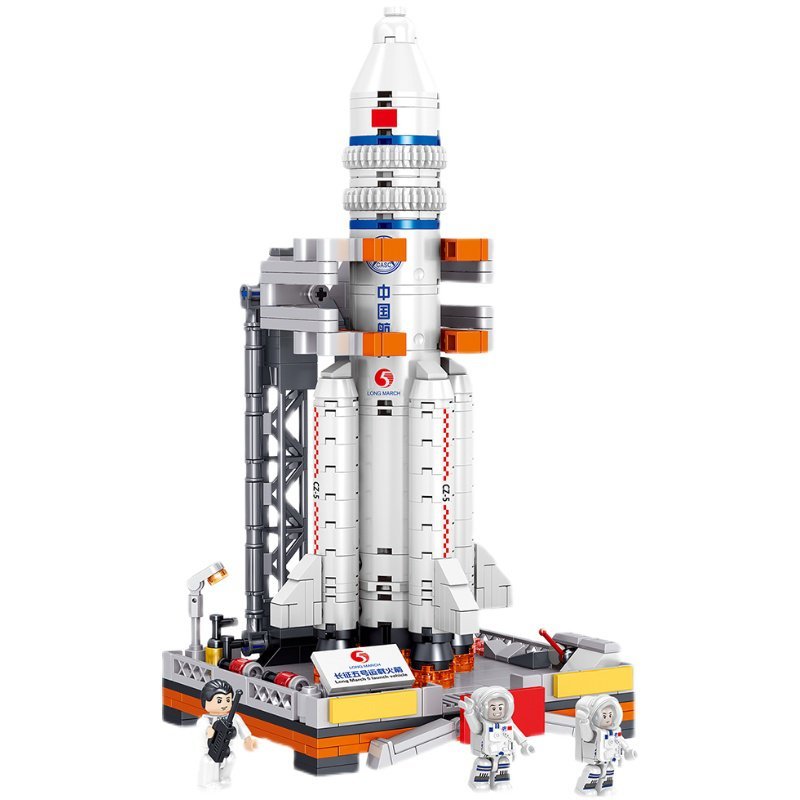Long March 5 Launch Vehicle Minifigures Lego Compatible Space Sets