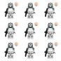 9Pcs Wolfpack Trooper Minifigures Lego Compatible Star Wars The Clone