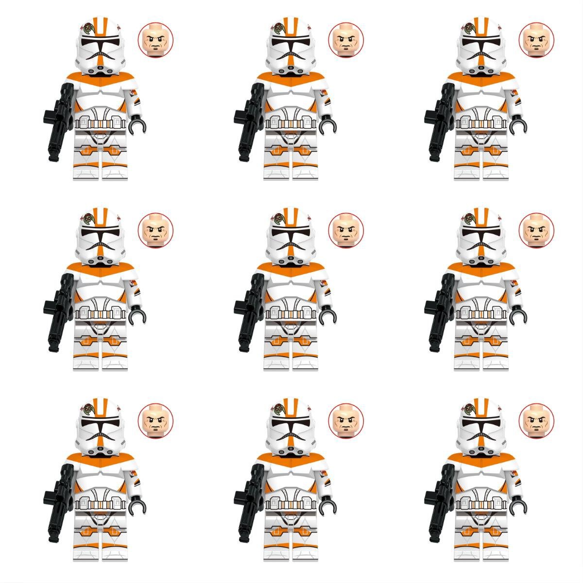 9pcs Clone Trooper Waxer Minifigures Lego Compatible Star Wars The Clo