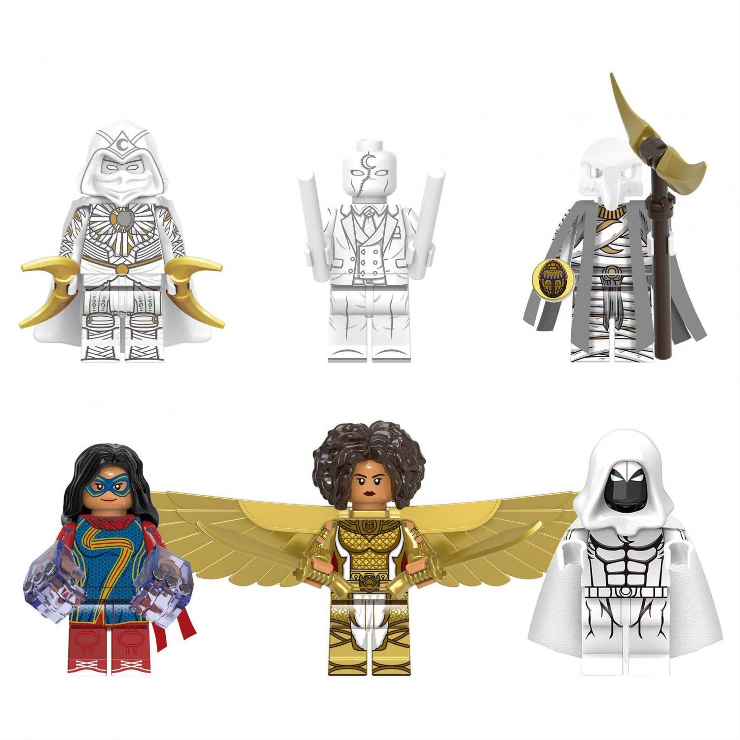Layla Khonsu MS.marvel Moon Knight Minifigures Lego Compatible 2022 Su