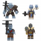 4pcs Big small Korg Minifigures Lego Compatible Thor Love and Thunder