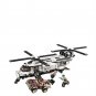 UN Peacekeeping troops double-rotor Helicopter Minifigures Lego Compat