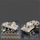 America M7 Priest Commando VS Tiger I Tank Minifigures Lego Compatible