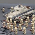 British Assault soldier Churchill Tank Minifigures Lego Compatible WW2