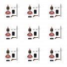 9pcs British NCO Soldiers Minifigures Lego Compatible British Army Set