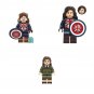 3pcs Captain Carter Captain Britain Minifigures Lego Compatible Super