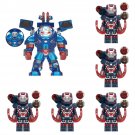 6Pcs Iron Patriot Minifigures Lego Compatible Iron Man movie Set