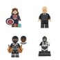Black Bolt Captain Britain Professor X Minifigures Lego Compatible Ill