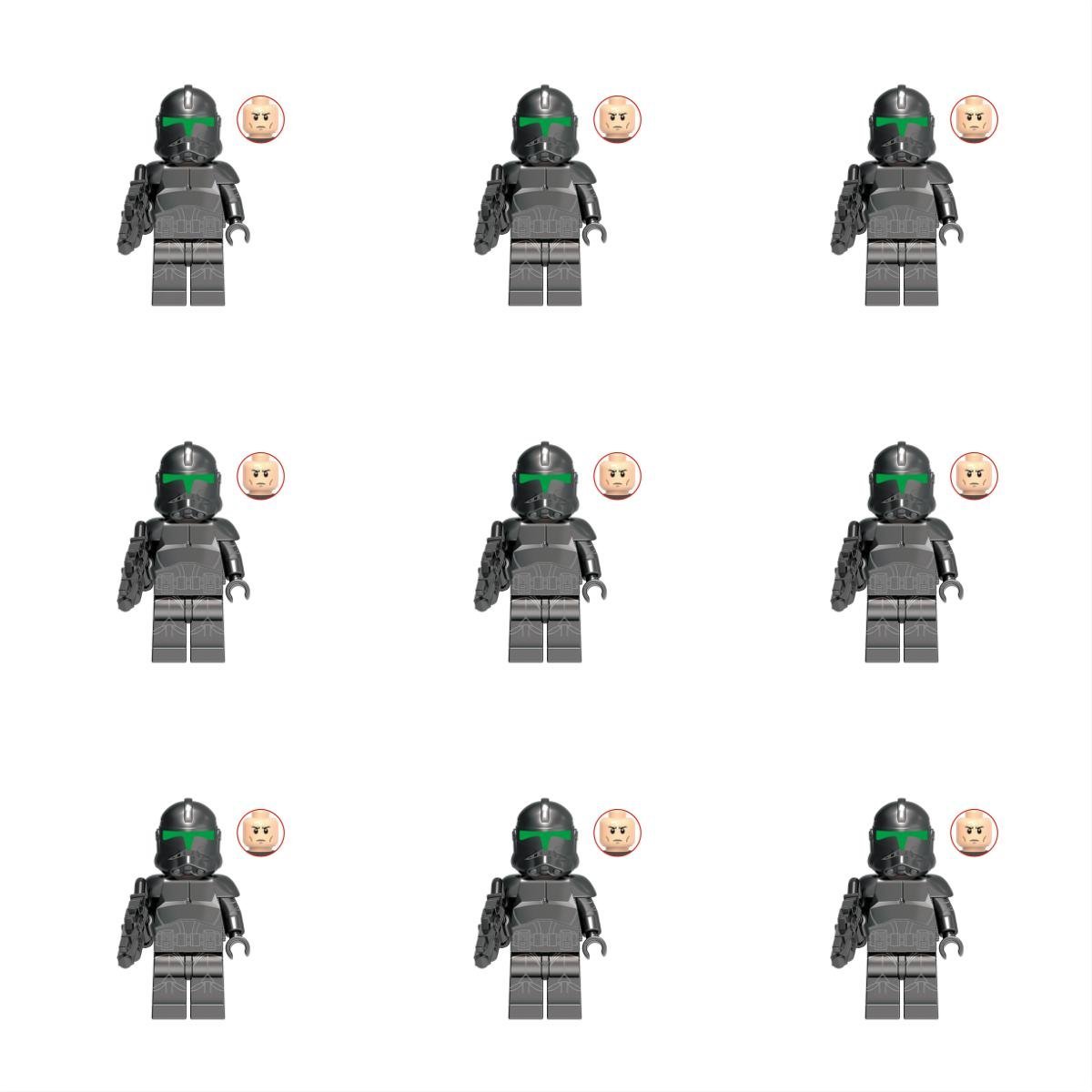 9pcs Elite Squad Trooper Minifigures Lego Compatible Star Wars Clone T