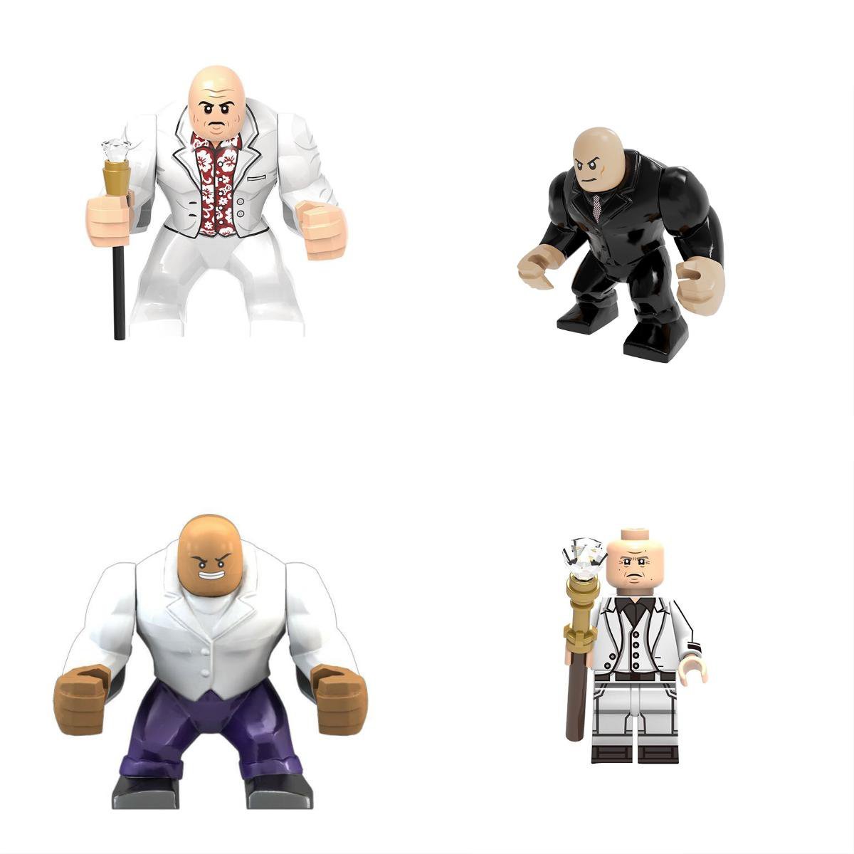 4pcs Kingpin Big or Small Minifigures Lego Compatible Super Heroes Set