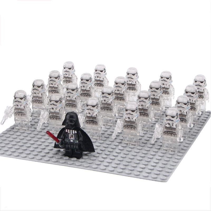 21pcs Transparent Imperial Stormtrooper Darth Vader Minifigures Lego C
