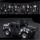 Black S.W.A.T Specia Force Truck soldier Minifigures Lego Compatible M
