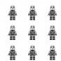 9pcs Electroplating Imperial Stormtrooper Minifigures Lego Compatible