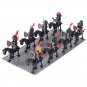 8pcs Red Dragon Knight Skeleton Minifigures Lego Compatible Medieval K