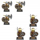 Viking Warrior VS Hun Warrior Minifigures Lego Compatible Medieval sol