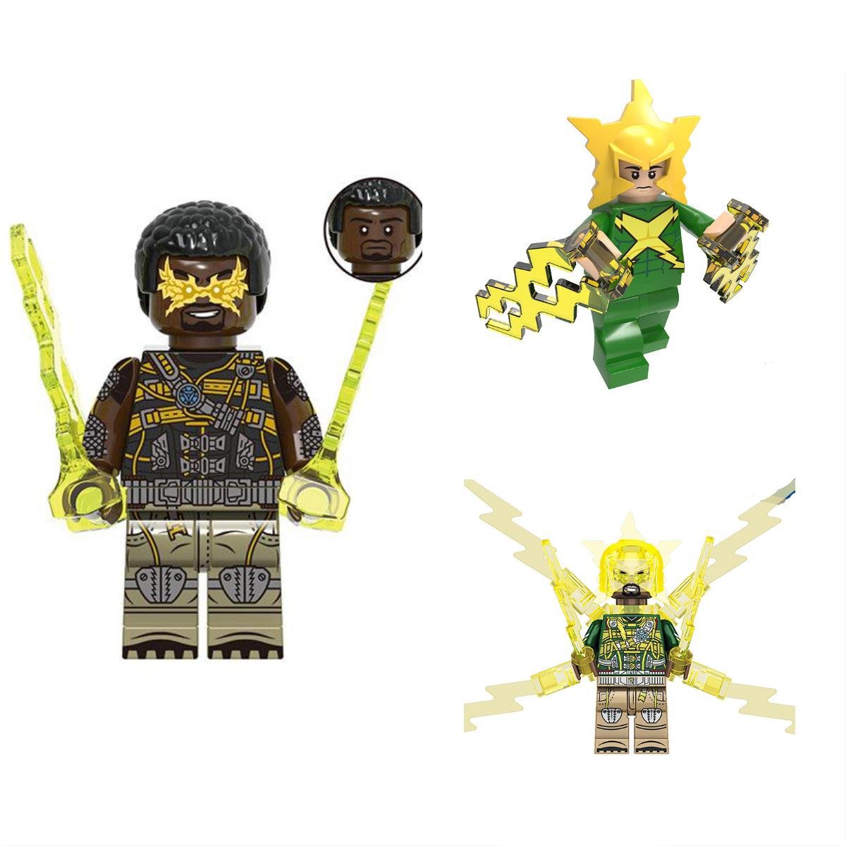 3pcs New Electro Minifigures Lego Compatible Super Heroes Sets
