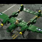American P-38 Fighter Minifigures Lego Compatible WW2 Fighter Sets