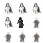 9pcs Prometheus Alien Minifigures Lego Compatible Movie Set