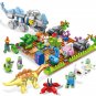 Mechanical dinosaur VS Zombie Minifigures Lego Compatible Game Set
