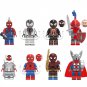 Punk Spider-Man Negative Space Spider-Man knight Minifigures Lego Comp