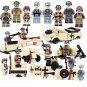 8in1 WW2 Britain America Germany France army Minifigures Lego Compatib