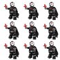 9pcs Red Fork Minifigures Lego Compatible Super Heroes Sets