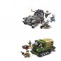 American m4-18t artillery tractor Vs German Sdkfz 251 Minifigures Lego