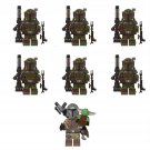 8pcs The Mandalorian Grogu Heavy Infantry Mandalorian Minifigures Lego