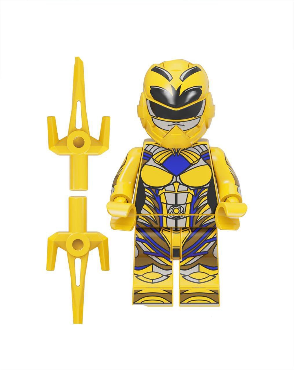 Yellow Warrior Minifigures Lego Compatible Power Rangers Minifigure