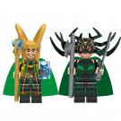 Loki Goddess of Death Hela Minifigures Lego Compatible Thor movie Sets
