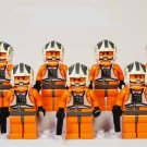 10pcs X-Wing Pilot Minifigures Lego Compatible Star Wars Sets