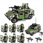 Green Camouflage Hummer Night Vision soldier Minifigures Lego Compatib