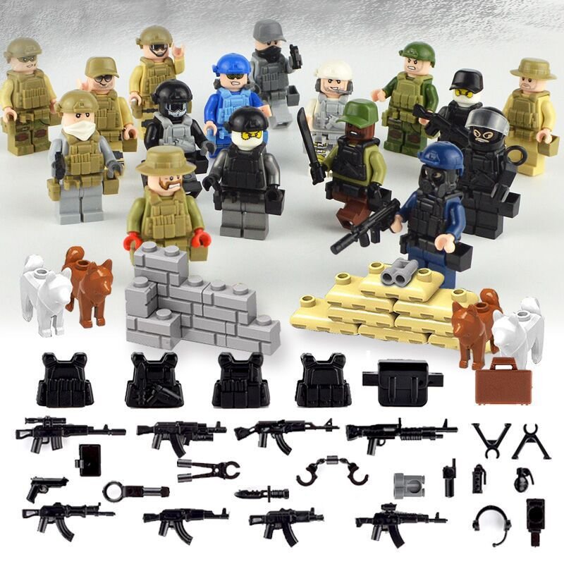 Countries all over the world Specia Force Minifigures Lego Compatible