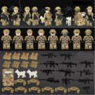 Desert SWAT Action Squad Minifigures Lego Compatible Anti-terrorism Se