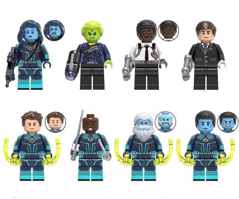Minn-Erva Yon-Rogg Bron-Char Att-Lass Minifigures Lego Compatible Supe