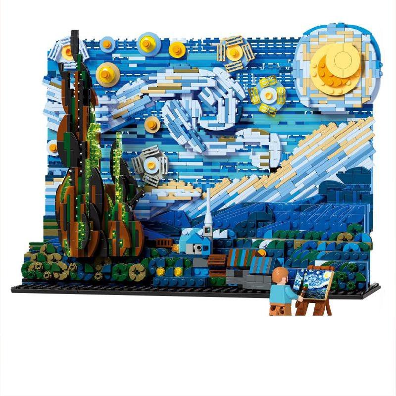 The Starry Night Draw building block Minifigures