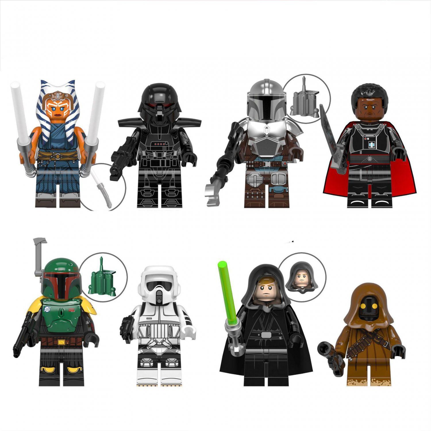 Moff Gideon Scout Trooper Jawas Dark Troopers Minifigures Lego Compati