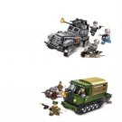 WW2 America Germany Front Truck-Tractor Minifigures Lego Compatible Ta