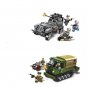 WW2 America Germany Front Truck-Tractor Minifigures Lego Compatible Ta