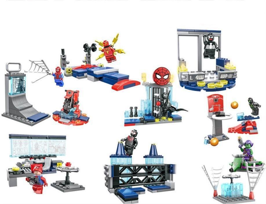 Attack on the Spider Lair Minifigures Lego Compatible Spider-Man Set