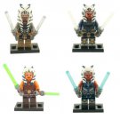 4pcs Ahsoka Tano Minifigures Lego Compatible Star Wars Sets