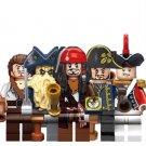 Jack Hector Barbossa Gibbs Cutler Beckett Minifigures Lego Compatible