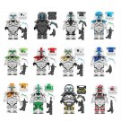 12pcs Clone Commando Niner RC1138 Fixer Sev Minifigures Lego Compatibl