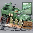 USA Soldier M16 MGMC Truck Minifigures Lego Compatible WW2 Military se